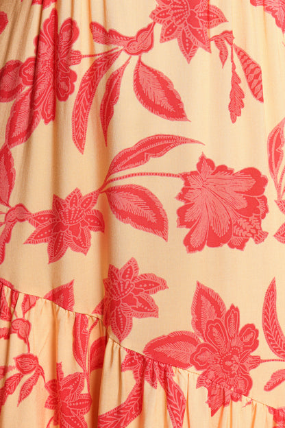 Forbes Maxi Dress - Red Floral