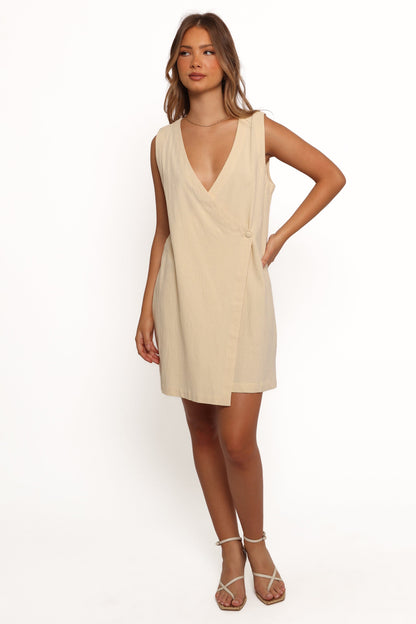 India Mini Dress - Butter Yellow