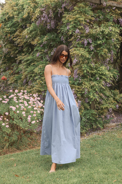Josie Maxi Dress - Cornflower Blue