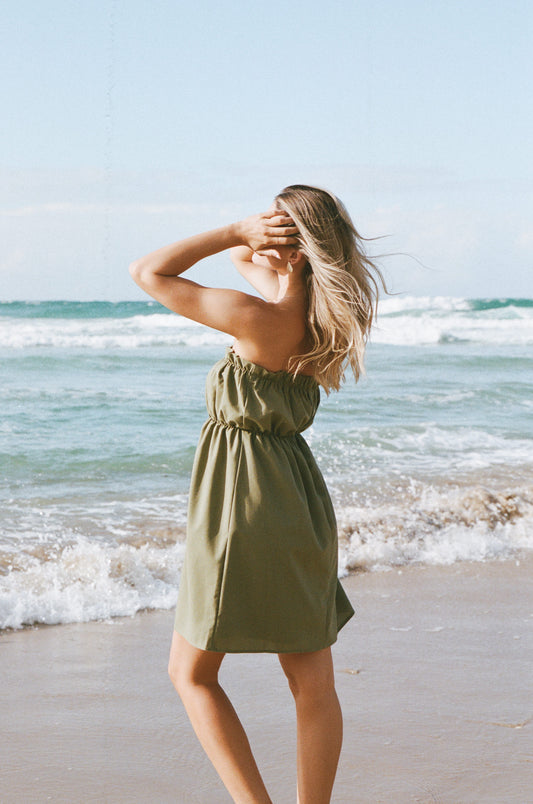Stratton Mini Dress - Leaf Green
