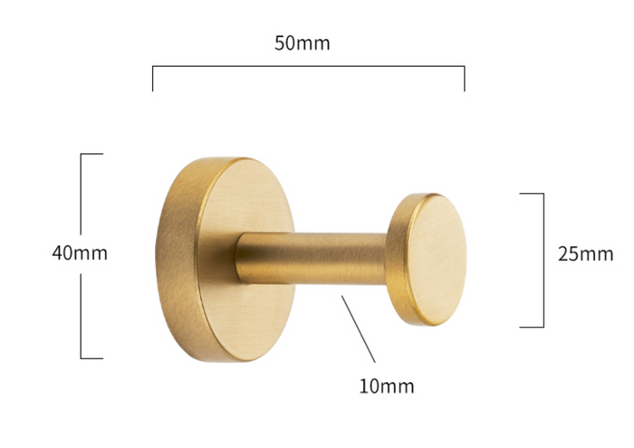 Poppy Brass Wall Hook