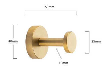 Poppy Brass Wall Hook