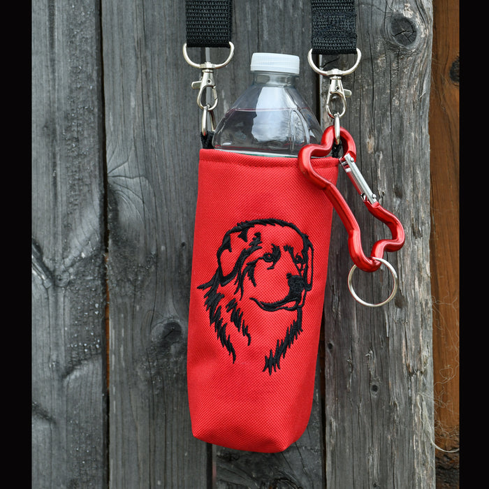 Pyrenees Water Bottle Holder - red/black