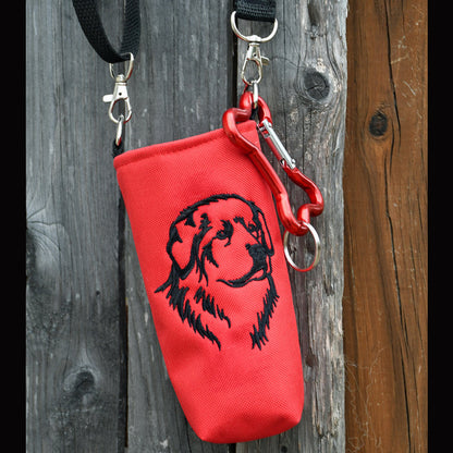 Pyrenees Water Bottle Holder - red/black