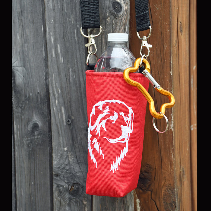 Pyrenees Water Bottle Holder - red/white