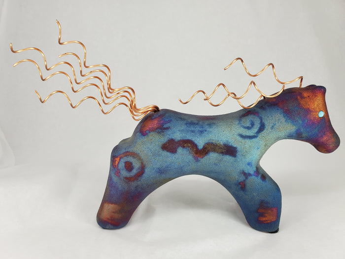 Raku Pottery - Spirit Pony