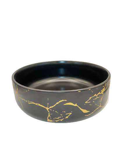 Round Splatter Serving Bowl