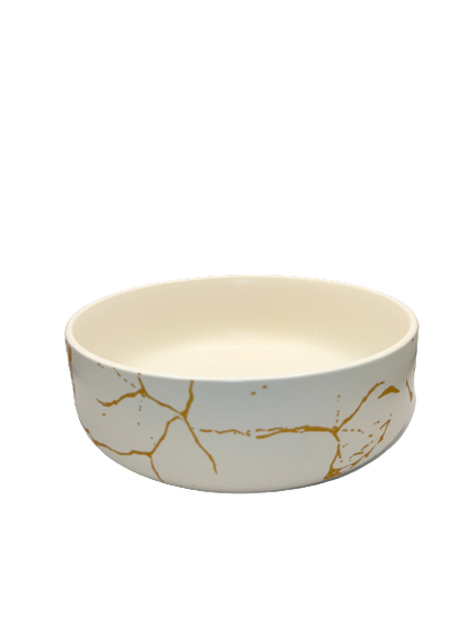 Round Splatter Serving Bowl
