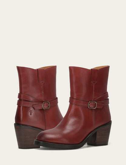 Rylee Belted Inside Zip - Cranberry - Pair