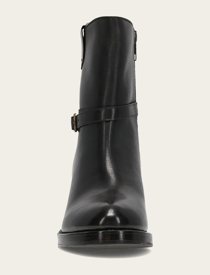 Rylee Belted Inside Zip - Black - Front