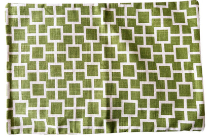 Sale: 12x18” Apple Green Trellis Pillow Cover - Annabel Bleu