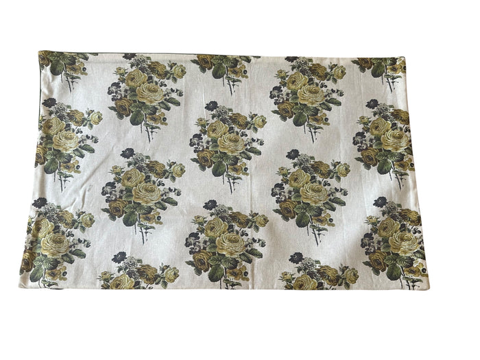 Sale: 16x24 Citrine Rose Floral Pillow Cover