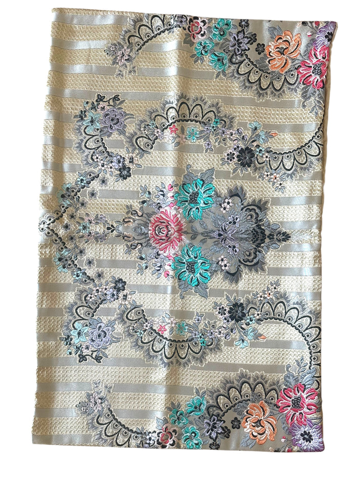 Sale: 16x24 Spanish Brocade Floral Pillow Cover