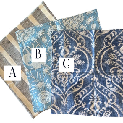 Sale: 20x20 Blue Pillow Covers / Damask Pillow Cover - Annabel Bleu