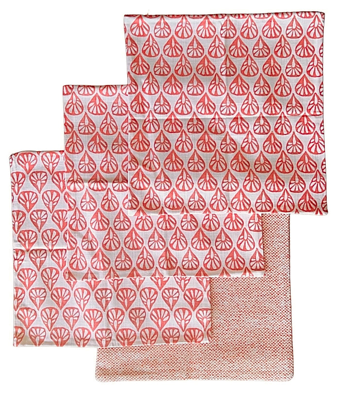 Sale: Coral 16x16 Pillow Covers - Annabel Bleu