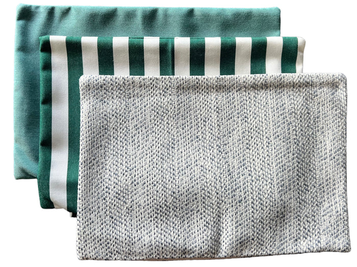 Sale: Indoor Outdoor Pillow Cover / Sunbrella Lumbar Pillow Cover - Annabel Bleu