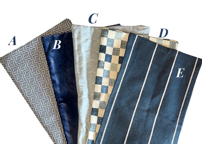 Sale: Mix and Match Blue Lumbar Pillow Covers - Annabel Bleu