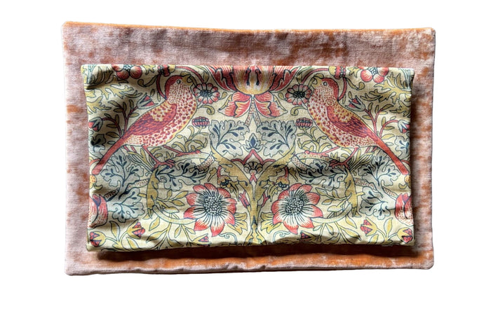 Sale: William Morris Velvet Pillow Covers / Lumbar Cover / Velvet Pillow Cover - Annabel Bleu