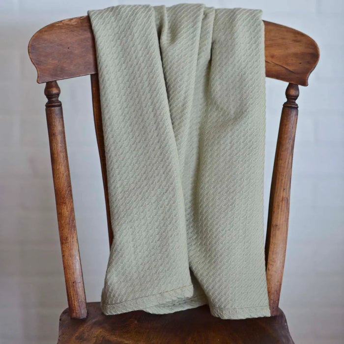 Woven 100% Cotton Baby Blanket 36x48” - Annabel Bleu
