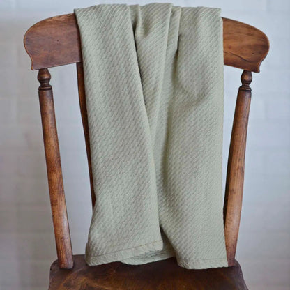 Woven 100% Cotton Baby Blanket 36x48” - Annabel Bleu