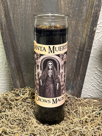 Santa Muerte (Black Robe) 7 Day Fixed Candle