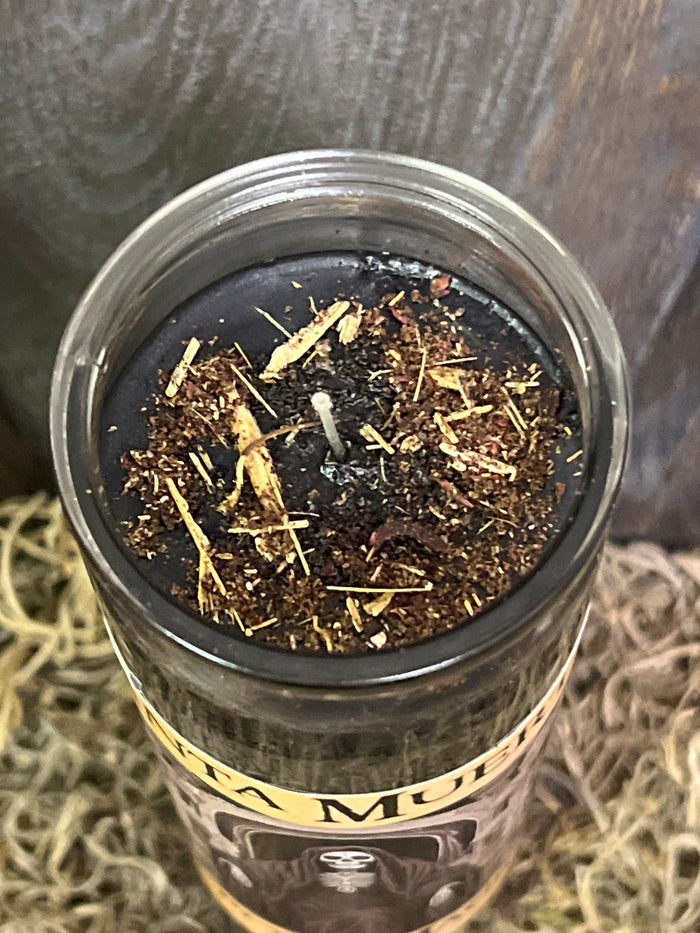 Santa Muerte (Black Robe) 7 Day Fixed Candle