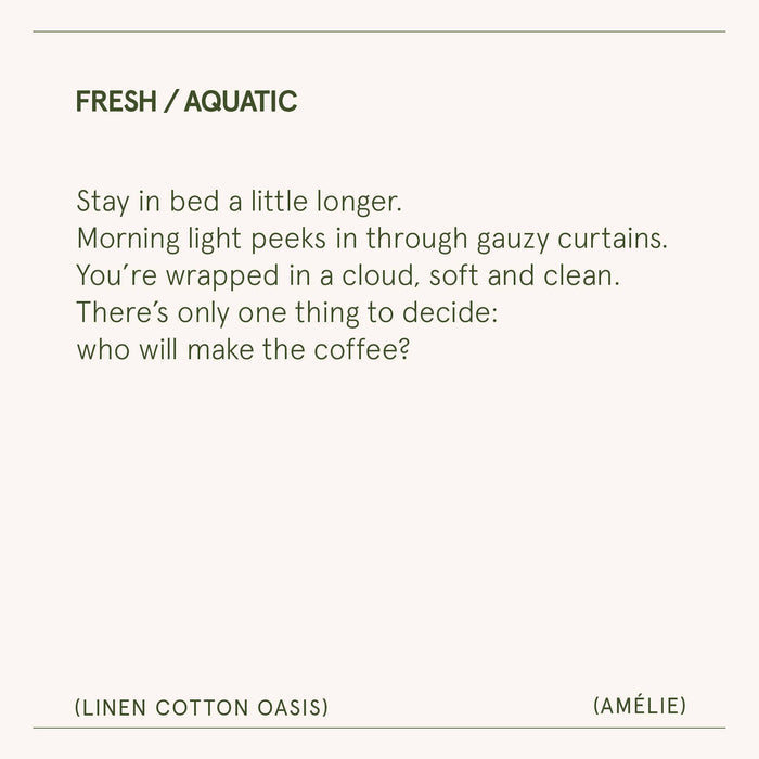 Scented Candle - Linen Cotton Oasis - 19oz | La Jolie Muse