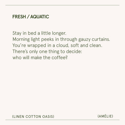 Scented Candle - Linen Cotton Oasis - 19oz | La Jolie Muse