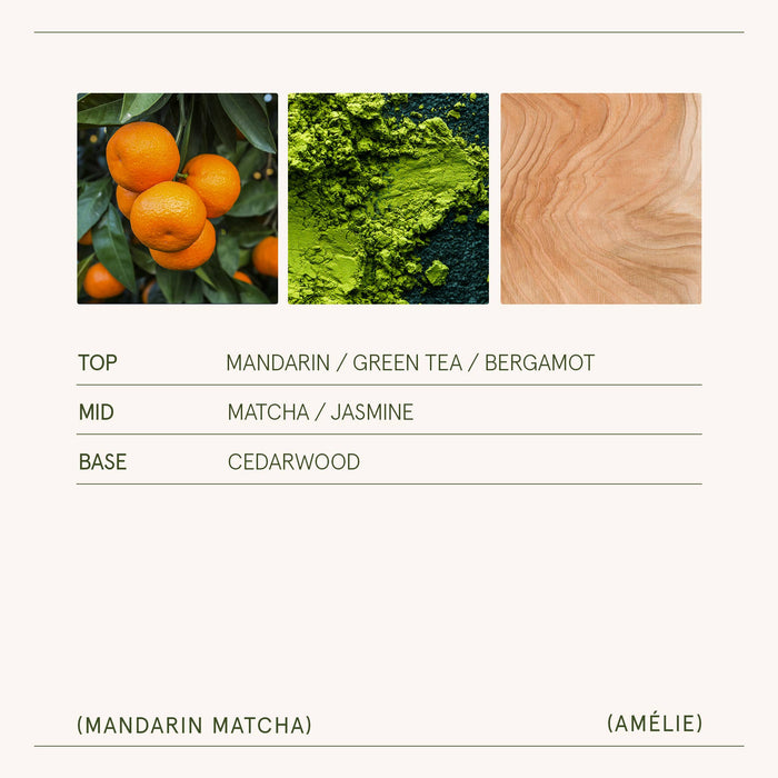Scented Candle - Mandarin Matcha - 11oz | La Jolie Muse