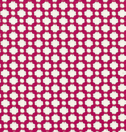 Schumacher Fabric by the yard: BETWIXT, MAGENTA - Annabel Bleu