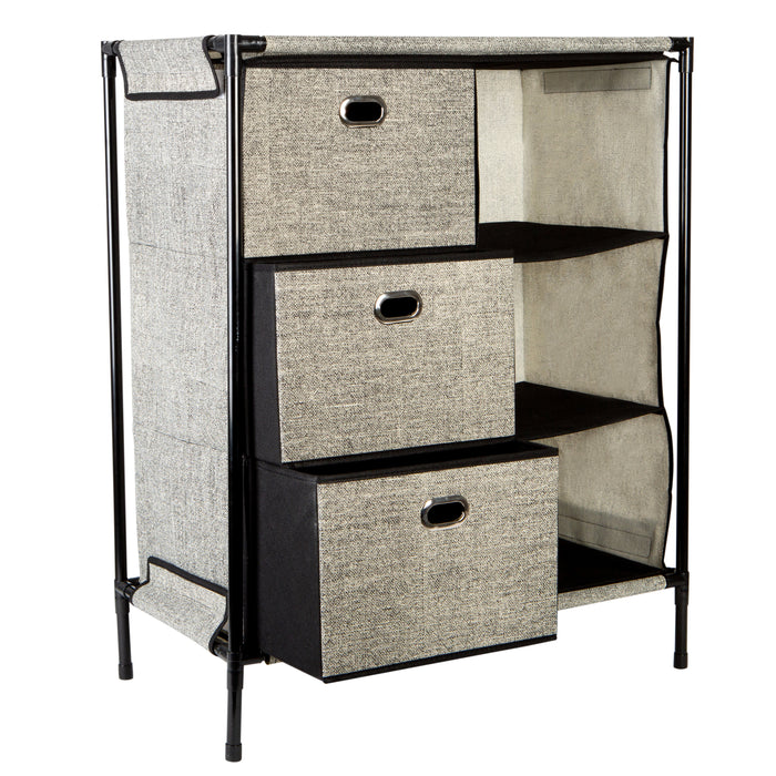 Simplify 6-Grid Storage Organizer-Black