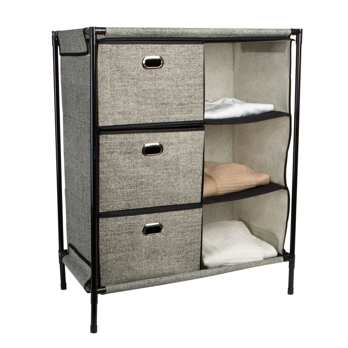 Simplify 6-Grid Storage Organizer-Black
