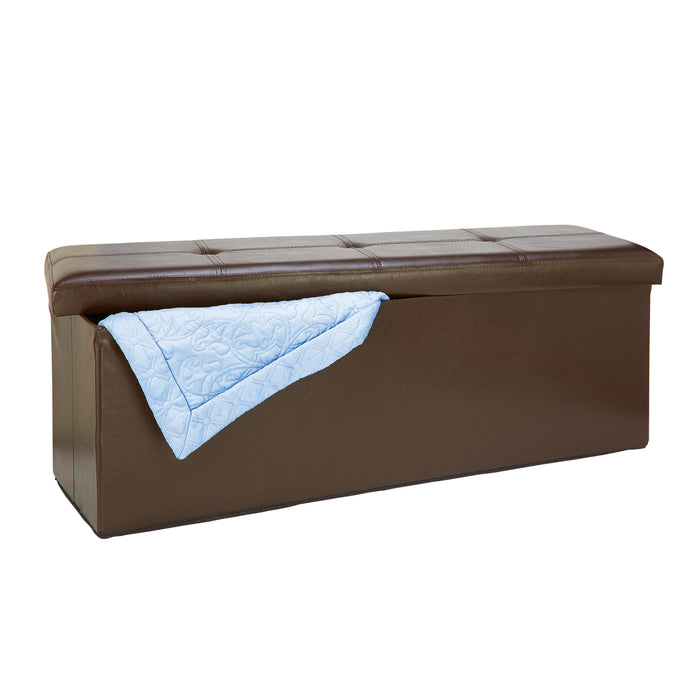 Simplify Triple Folding Ottoman-Chocolate