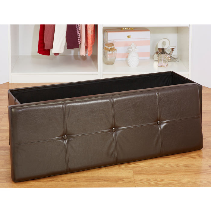 Simplify Triple Folding Ottoman-Chocolate