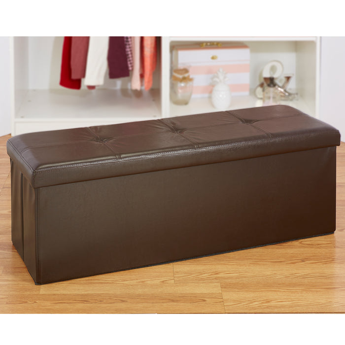 Simplify Triple Folding Ottoman-Chocolate