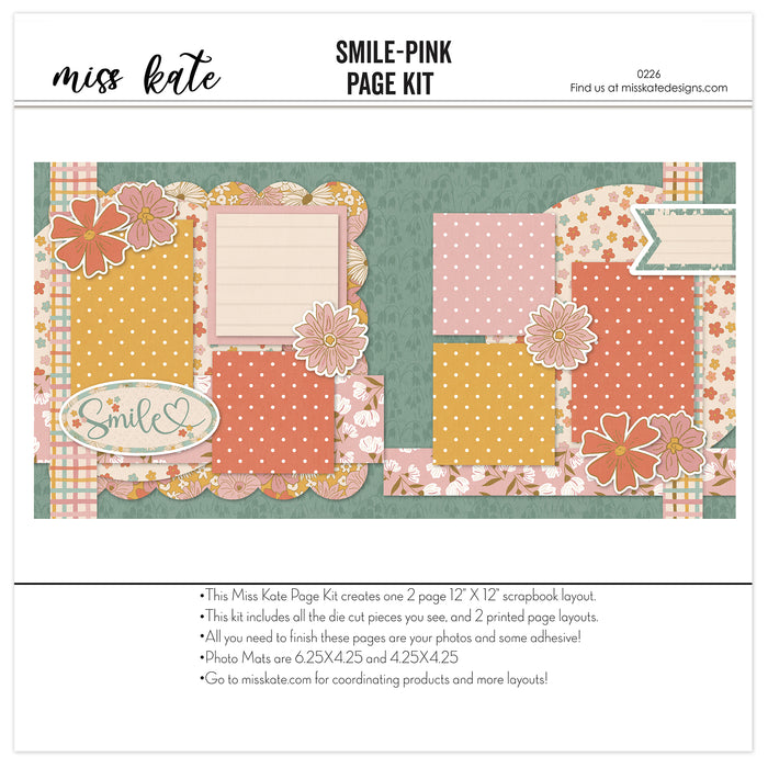 Smile-Pink - Page Kit