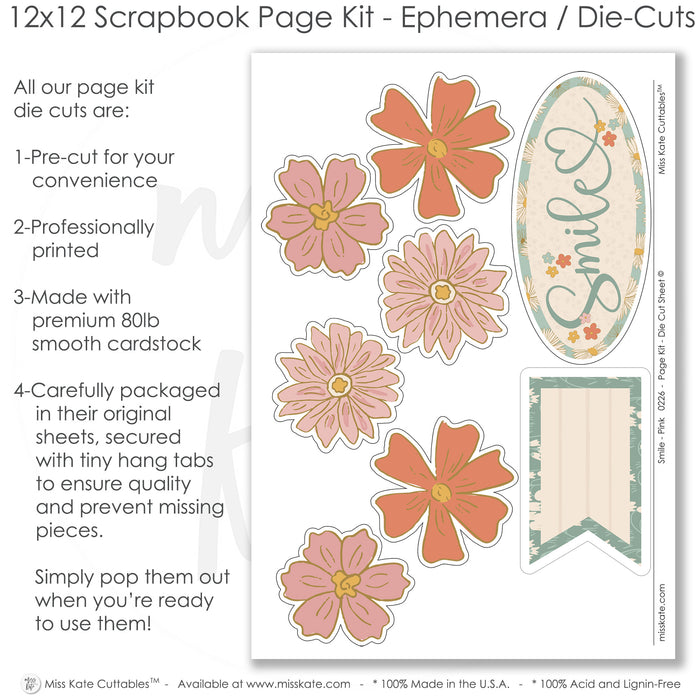 Smile-Pink - Page Kit