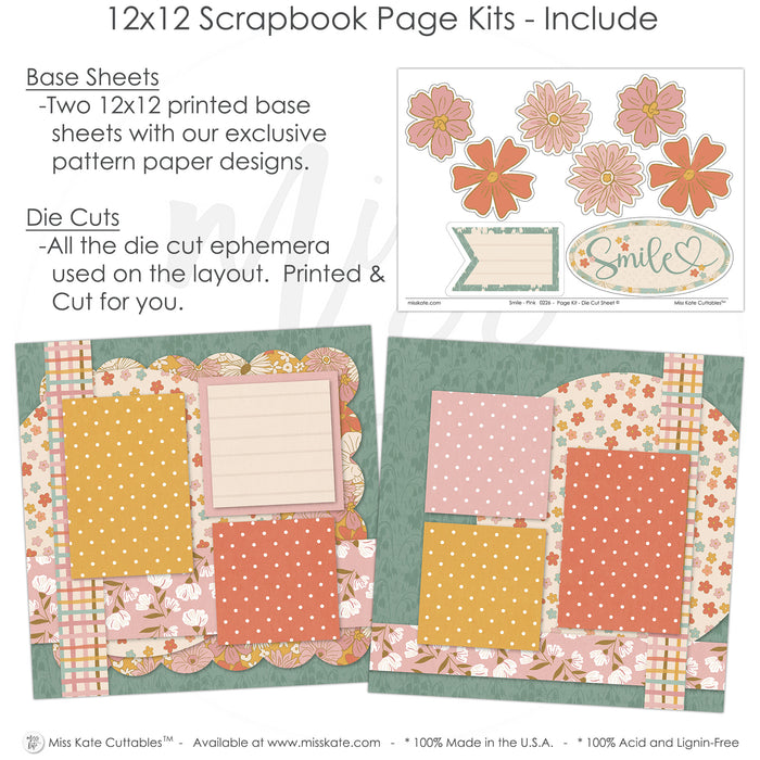 Smile-Pink - Page Kit