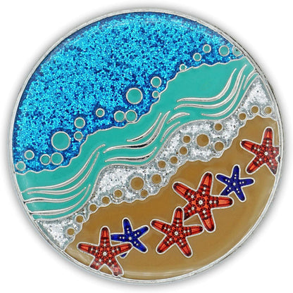 Star Thrower Beach/Ocean Themed AA Affirmation Recovery Medallion