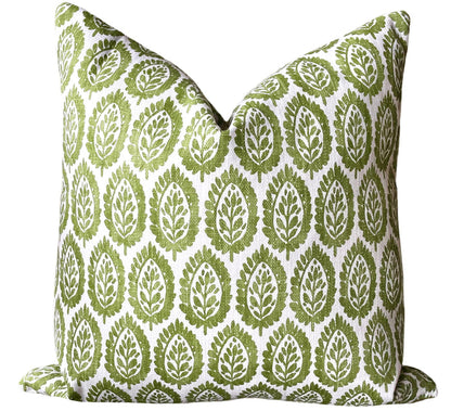 The Willow Collection: Blue, Green, & White Mix and Match Decorative Pillow Covers - Annabel Bleu