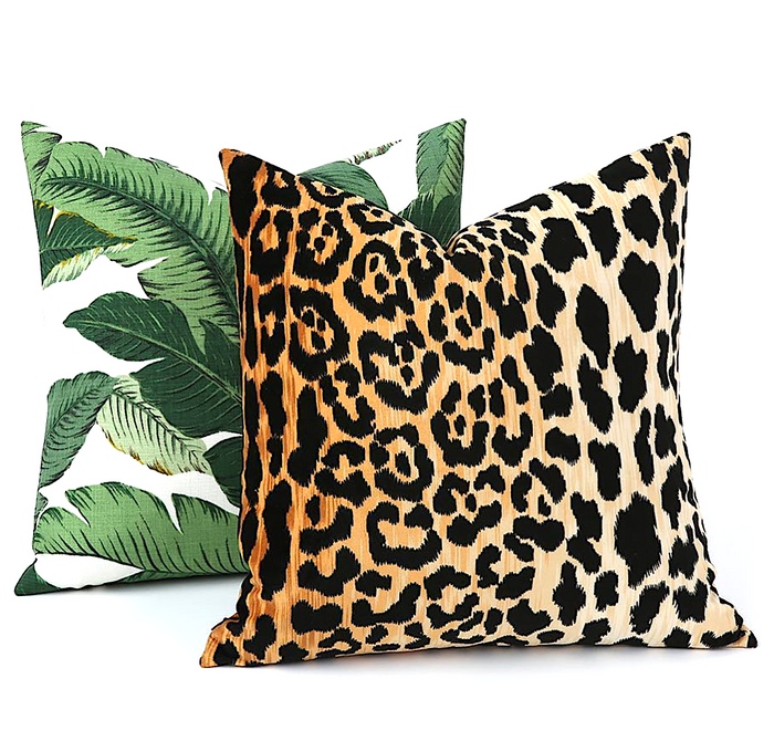 Veronica: A Velvet Leopard Pillow Cover - Annabel Bleu