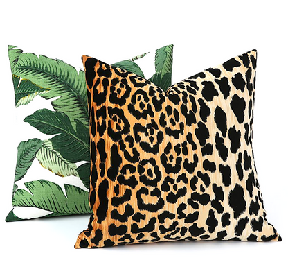 Veronica: A Velvet Leopard Pillow Cover - Annabel Bleu