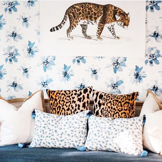 Veronica: A Velvet Leopard Pillow Cover - Annabel Bleu