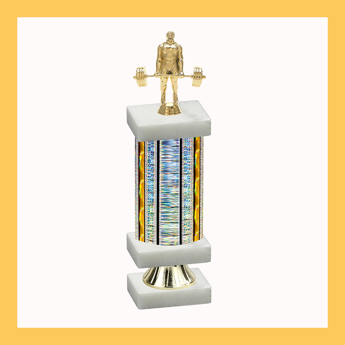 Weightlifting & Wrestling Column Riser Trophy
