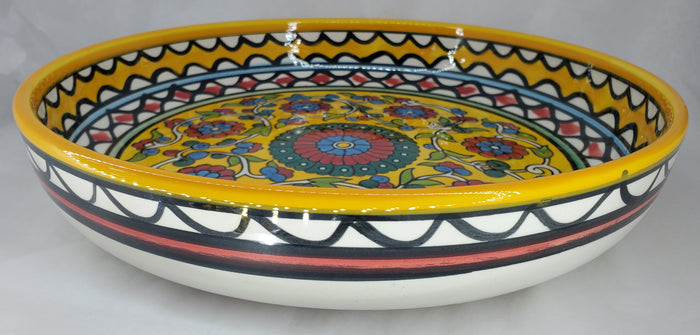 West Bank Ceramic Large Yellow Bowl